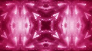 Soyut hareket arkaplanı renkli parçacıklar parlıyor. Kusursuz 4K döngü videosu.