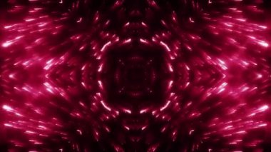 Soyut hareket arkaplanı renkli parçacıklar parlıyor. Kusursuz 4K döngü videosu.