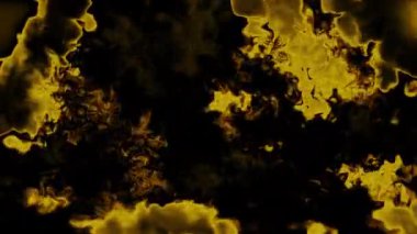 Soyut hareket arkaplanı renkli parçacıklar parlıyor. Kusursuz 4K döngü videosu.