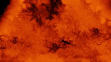 Soyut hareket arkaplanı renkli parçacıklar parlıyor. Kusursuz 4K döngü videosu.