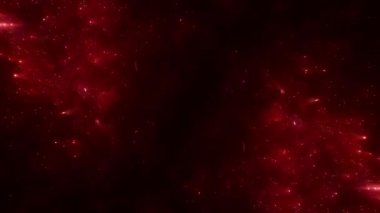 Soyut hareket arkaplanı renkli parçacıklar parlıyor. Kusursuz 4K döngü videosu.