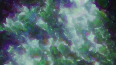 Soyut hareket arkaplanı renkli parçacıklar parlıyor. Kusursuz 4K döngü videosu.