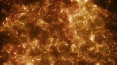 Soyut hareket arkaplanı renkli parçacıklar parlıyor. Kusursuz 4K döngü videosu.