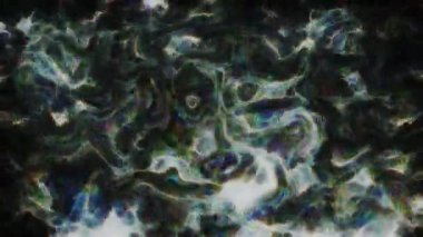 Soyut hareket arkaplanı renkli parçacıklar parlıyor. Kusursuz 4K döngü videosu.