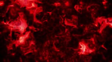 Soyut hareket arkaplanı renkli parçacıklar parlıyor. Kusursuz 4K döngü videosu.