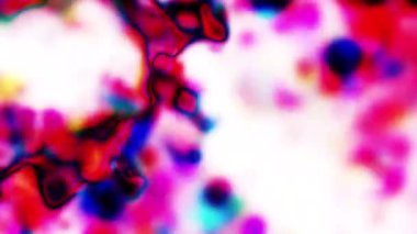 Soyut hareket arkaplanı renkli parçacıklar parlıyor. Kusursuz 4K döngü videosu.