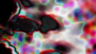 Soyut hareket arkaplanı renkli parçacıklar parlıyor. Kusursuz 4K döngü videosu.