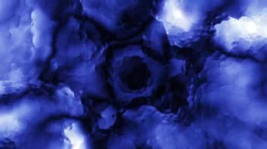 Soyut hareket arkaplanı renkli parçacıklar parlıyor. Kusursuz 4K döngü videosu.