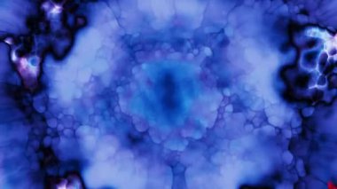Soyut hareket arkaplanı renkli parçacıklar parlıyor. Kusursuz 4K döngü videosu.