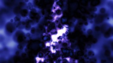 Soyut hareket arkaplanı renkli parçacıklar parlıyor. Kusursuz 4K döngü videosu.