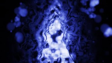 Soyut hareket arkaplanı renkli parçacıklar parlıyor. Kusursuz 4K döngü videosu.