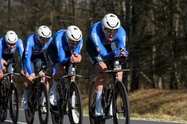 March 2023 View Cyclist Team Alpecin Team Time Trial Professionnal — Stock Photo, Image