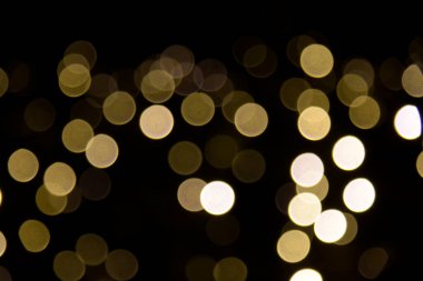 Gece vakti güzel Bokeh manzarası