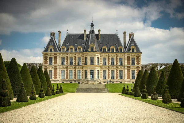 Вид Парк Ссо Його Замок Франції — стокове фото