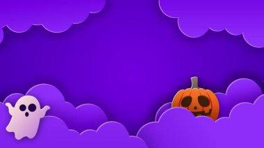 Mutlu Cadılar Bayramı Canlandırılmış Selamlama ya da Şeker