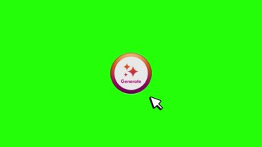 Yapay zeka yeşil ekran hareket videosu oluştur. Yapay Zeka UI tasarım video kaplaması