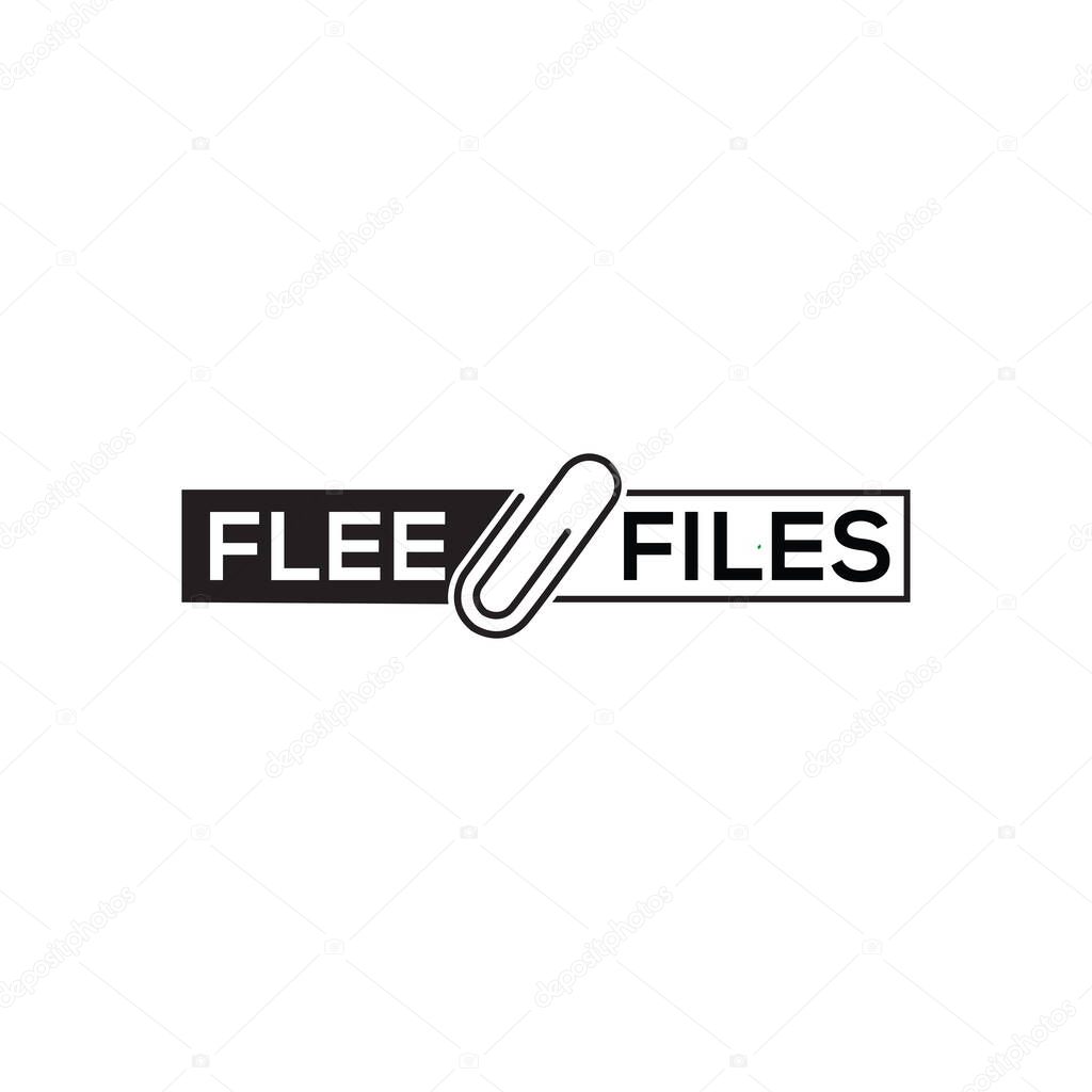 The Paperclip logo features a clean, minimal design symbolizing connection, organization, and simplicity. Ideal for office brands, stationery, digital tools, and productivity apps.
