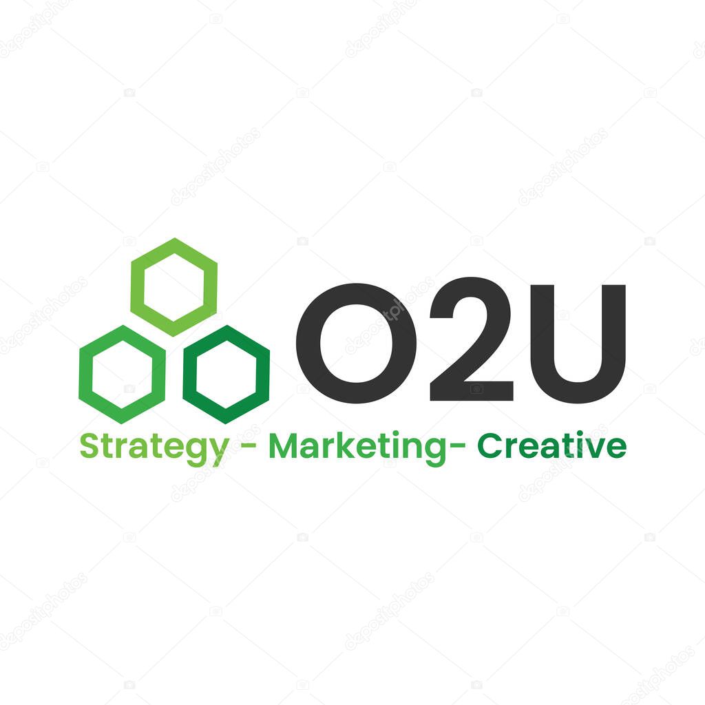 The O2U Logo presents a bold, modern lettermark that symbolizes innovation and clarity and is ideal for tech companies, startups, education platforms, or futuristic brands seeking a strong identity.