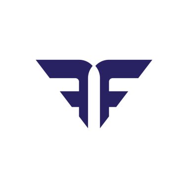 Modern Soyut FF Logo Tasarımı: Cesur, Minimalist, Şirket Markalaştırma Simgesi.