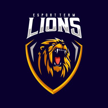 Kızgın aslan esport oyun logosu