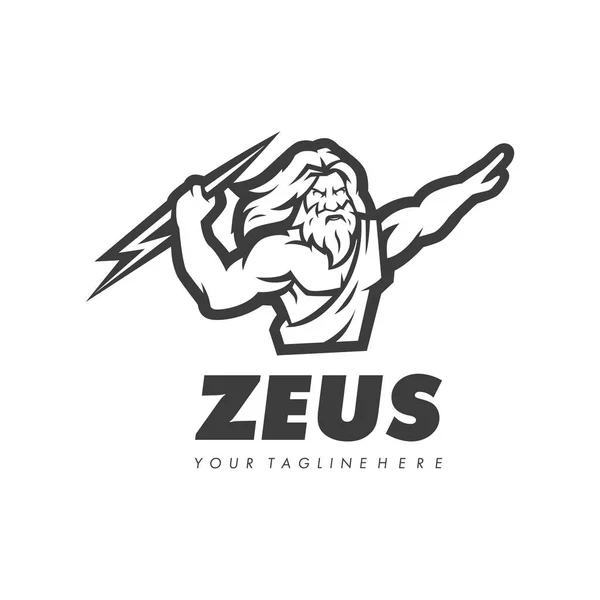 Zeus Mascot Logo Design Vector Modern Illustration Concept Style Badge