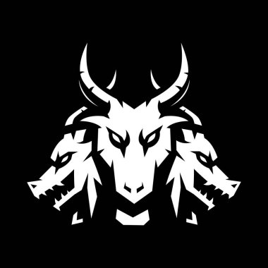 Üç Ejderha Logosu Tasarımı Çizim Vektörü