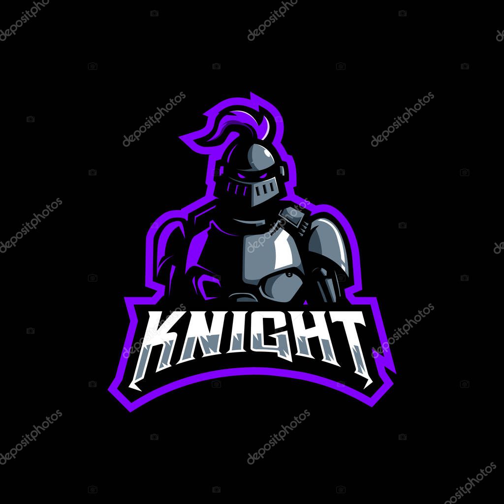 Knight esport logo for team sport and gaming