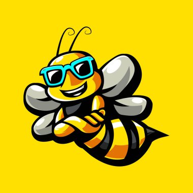 Cool Bee maskot logosu