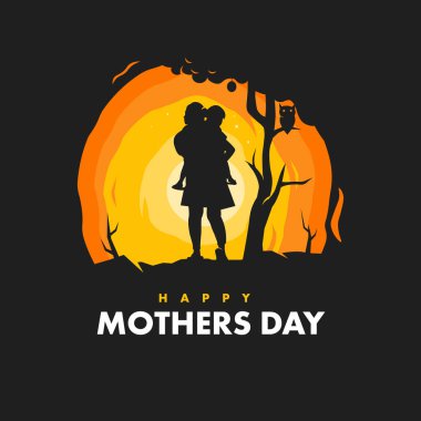 Anneler Günü 'nde çocuğunu kucağında tutan bir annenin resmi.