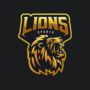 Aslan Kükremesi Maskot Logosu