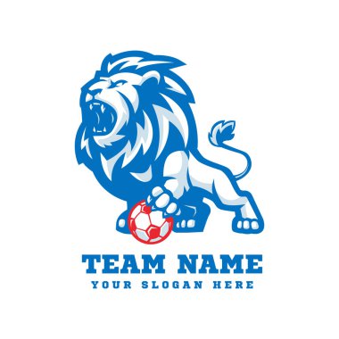 Futbol takımı için Lion Holding Ball