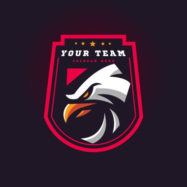 Eagle Logo for Team Sports clipart