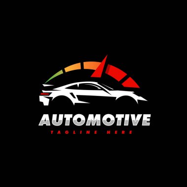 Hız göstergesi olan araba logosu 