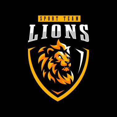 Aslan Maskotu Spor Logosu