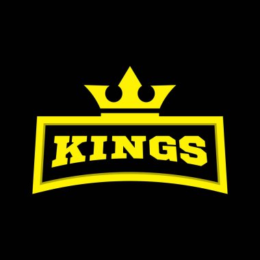 Spor esport oyun takımı için kral logosu tasarımı