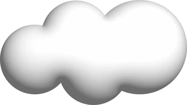 Cloud Icon White Background — 스톡 사진