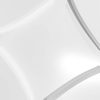 Soyut beyaz lüks geometrik şekiller arka plan. 3d oluşturma.