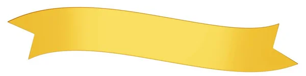 Das Goldene Band Auf Weißem Hintergrund Darstellung — Stockfoto