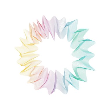 Abstract rainbow circle wave frame background. Vector illustration.