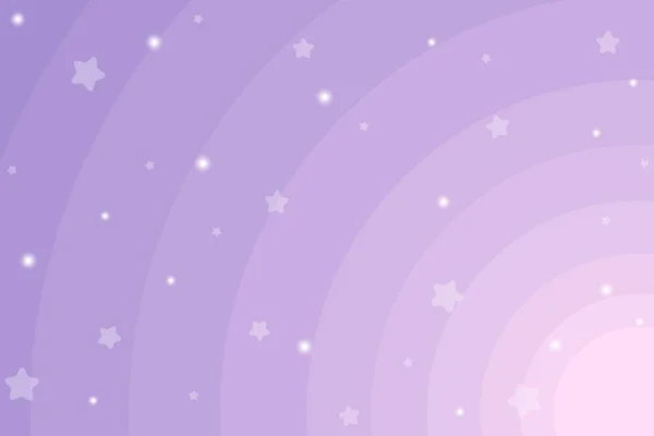 Фиолетовое Небо Градиентный Фон Звезд Векторная Иллюстрация — стоковый вектор
