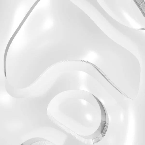 Abstrakte Weiße Luxus Geometrischen Formen Hintergrund Darstellung — Stockfoto