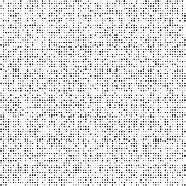 Black squares random pattern background. Abstract halftone. Vector illustration.