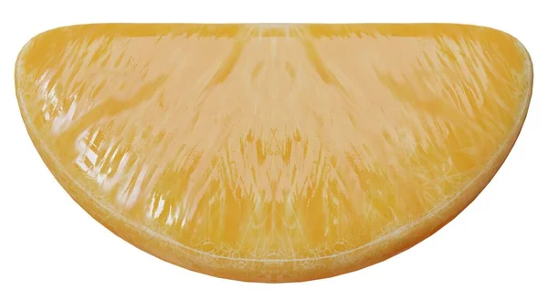 Frutto Arancione Sullo Sfondo Bianco Rendering — Foto Stock