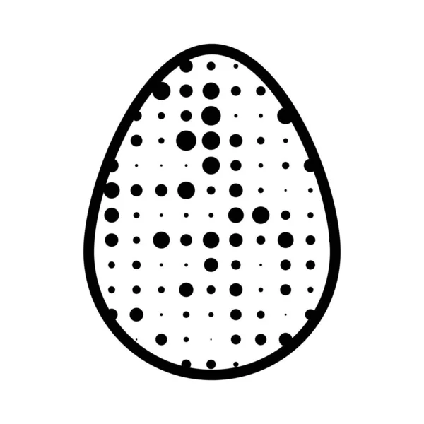 White Black Easter Eggs Vector Illustration — Stockvector