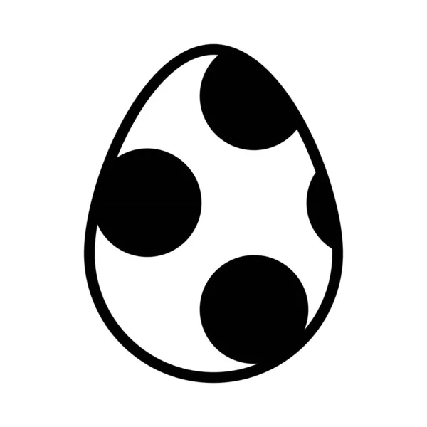 White Black Easter Eggs Vector Illustration — Image vectorielle