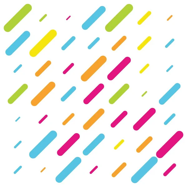 Abstrakte Farbenfrohe Linien Halbtoner Hintergrund Vektorillustration — Stockvektor