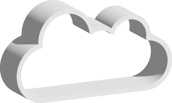 Cloud Μούχλα Στο Λευκό Φόντο — Φωτογραφία Αρχείου