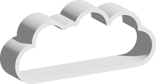 Bulut Küf Beyaz Arka Planda — Stok fotoğraf