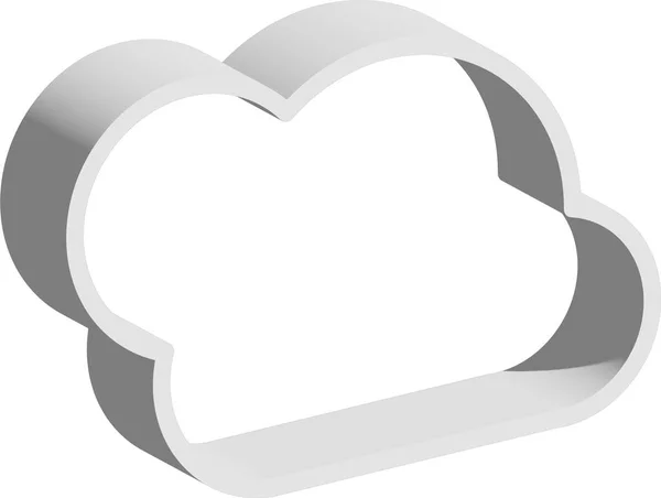 Wolkenschimmel Auf Weißem Hintergrund — Stockfoto