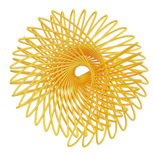 Altın Çiçekli Spirograph Ikonu Oluşturma — Stok fotoğraf
